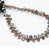 Natural Smoky Quartz Faceted Oval Cut mm Size Gemstone Beads Strand Length is 7 Inches & Sizes from 7mm approx 
